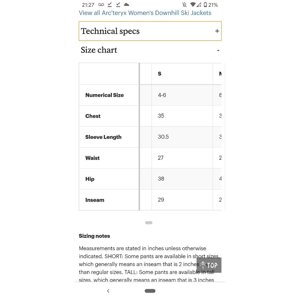 Arc'teryx Scimitar Ski Jacket (Shashka/Sentinel) - Picture 4 of 13